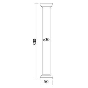 ART. 204 - RAVNI STEBER FI 30 CM